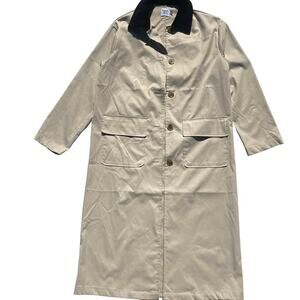 Princess Polly Trench Coat with Corduroy Collar XS/S Outerwear Fall Winter